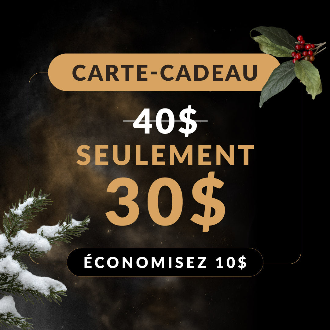 Carte-cadeau en rabais de 40 $ — pour seulement 30 $